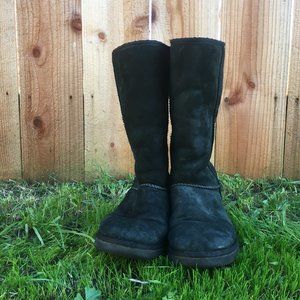 black UGG boots